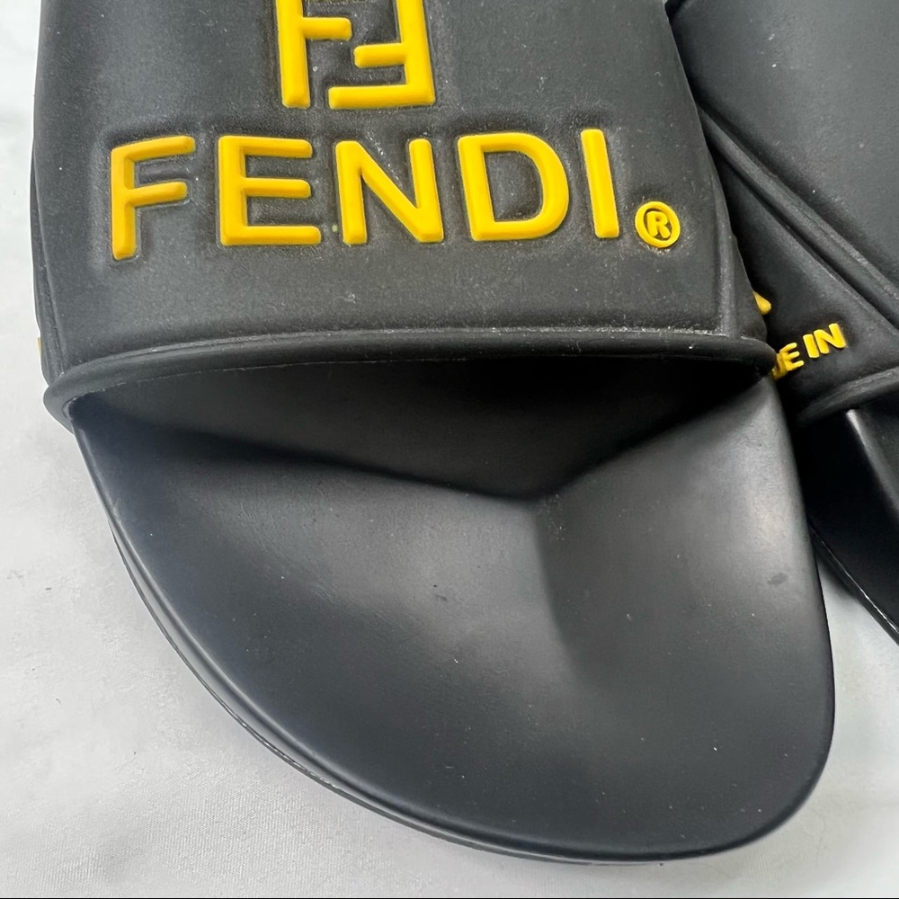 Authentic Fendi Pool Slides Black Eva Waterproof … - image 6
